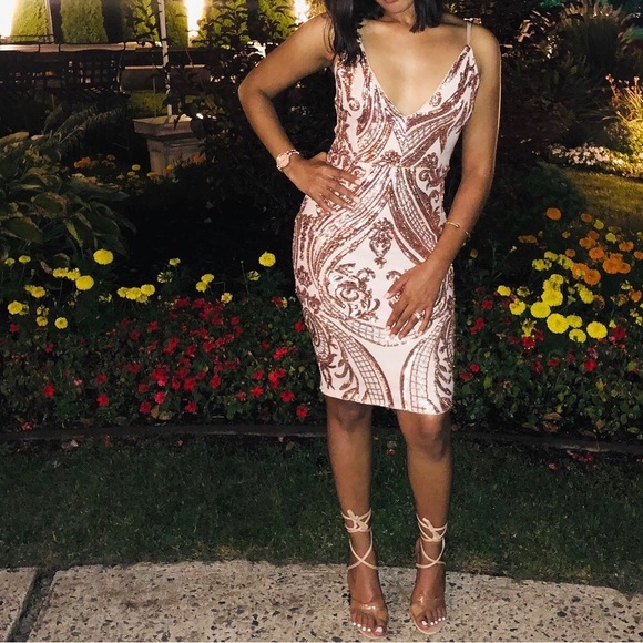 Sequin dress - Rose Gold - Picture 3 of 3